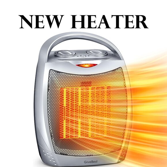 NEW Portable Electric Space Heater Thermostat Ceramic Fan Office Room Desk Indoo - Picture 10 of 15